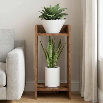 vidaXL Plantenstand Oud hout 30 x 30 x 60 cm Bewerkt hout, Tuin en Terras, Verzenden, Nieuw