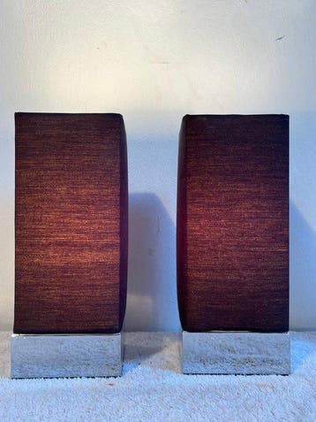 Jan des Bouvrie - Tafellamp - Chroom, Textiel - Touch lamps