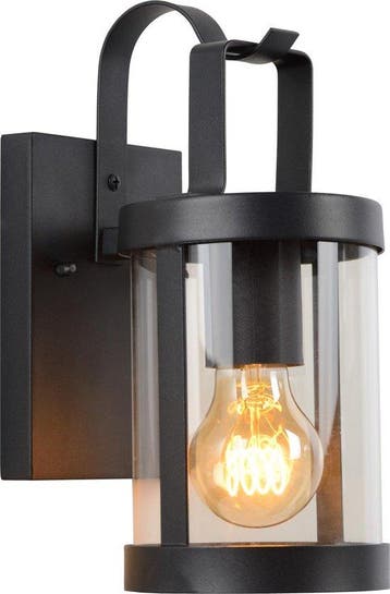 Lucide LINDELO - Wandlamp Binnen/Buiten - 1xE27 - IP23 - Zwa, Verzenden, Nieuw