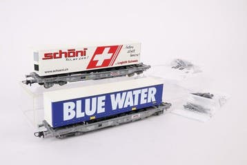 Roco H0 - 66973/67512 - Modeltrein goederenwagon (2) - Twee, Hobby en Vrije tijd, Nieuw