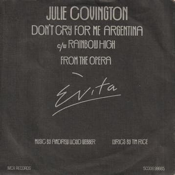 Julie Covington - Dont Cry For Me Argentina, Verzenden, Gebruikt