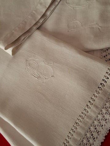 Handdoek (3) - 117 cm - 63 cm - Antieke handdoeken