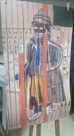 Jean-Michel Basquiat - Detalle de Obra Anthony Clarke, Antiek en Kunst, Kunst | Tekeningen en Fotografie