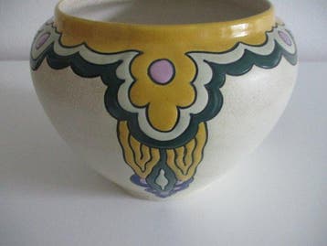 Brüsseler Keramik - Vase balustre - Céramique - Cache-pot