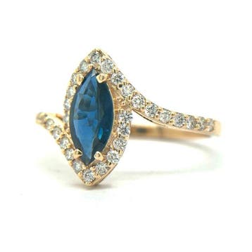 Zonder minimumprijs - Ring - 14 karaat Geel goud - 1.27ct.