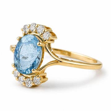 Zonder minimumprijs - Ring - 14 karaat Geel goud - 1.39ct., Nieuw