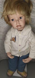 Handmade By Belgian Doll Maker - Poupée - Sad toddler -