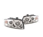 Phares Pour Audi A4 B6 00-04 Angel Eyes Ccfl Fond Chromé, Autos : Pièces & Accessoires, Verzenden