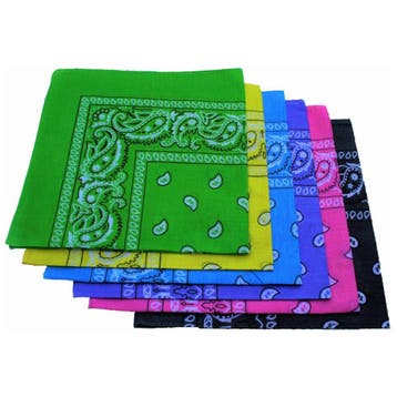 Fako Fashion - Bandana Set - Paisley Bandanas - 6 Stuks, Verzenden, Nieuw