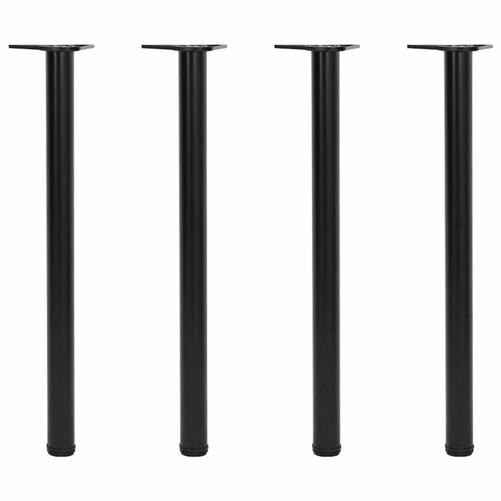 vidaXL Tafelpoten in hoogte verstelbaar zwart 870 mm 4 st, Maison & Meubles, Pièces pour table, Envoi