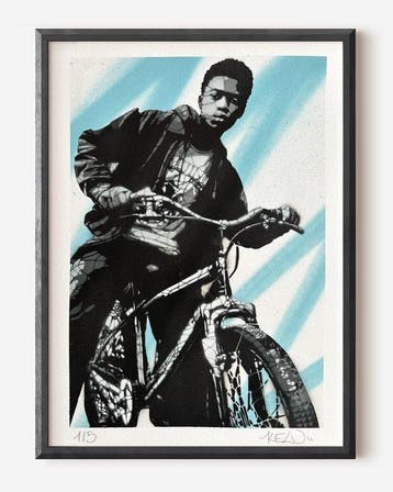 Kelu Abstract - Boy and bike