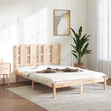 vidaXL Bedframe zonder matras massief grenenhout 140x200 cm, Verzenden, Nieuw