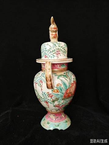 Vase à couvercle en porcelaine dArita de lépoque Meiji, Antiquités & Art
