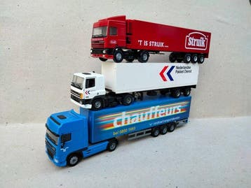 Tekno 1:50 - Camion miniature (3) - DAF Struik trailer;, Nieuw