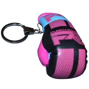 PunchR™ Punch Round Bokshandschoen Sleutelhanger Roze Zwart, Sport en Fitness, Boksen, Verzenden, Nieuw, Overige