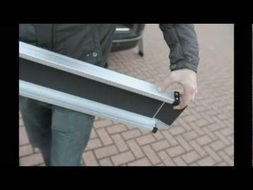 Datona Oprijplaat aluminium inschuifbaar - 150 cm - Datona, Ophalen of Verzenden, Nieuw