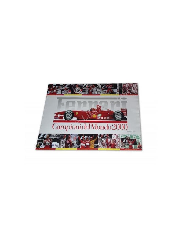 2000 FERRARI F1 CAMPIONI DEL MONDO DEALER POSTER 1633/00, Collections, Marques automobiles, Motos & Formules 1, Enlèvement ou Envoi