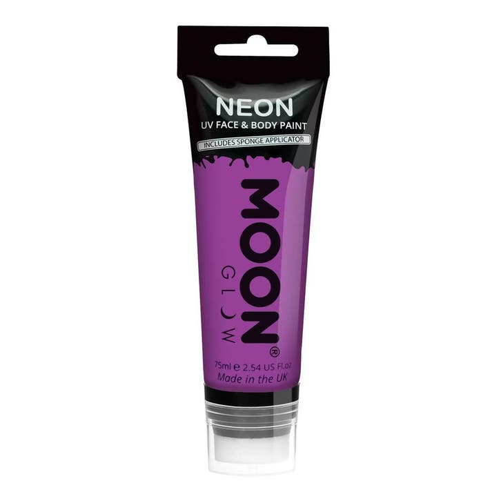 Moon Glow Neon UV Face Paint with Sponge Applicator Intense, Hobby & Loisirs créatifs, Articles de fête, Envoi