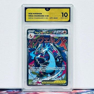 Pokémon Graded card - MEGA CHARIZARD 023 - Pokémon - GG 10, Nieuw
