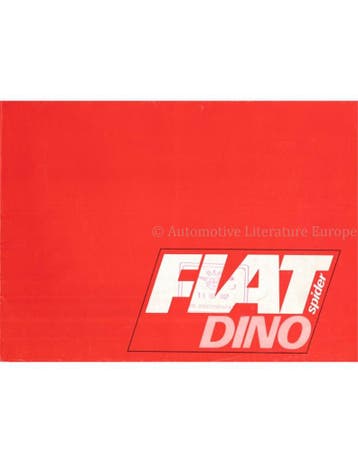 1967 FIAT DINO SPIDER BROCHURE DUITS