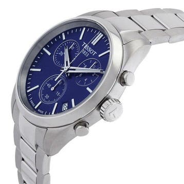 Tissot - Tissot PR516 Chronograph Blu Dial -, Handtassen en Accessoires, Nieuw