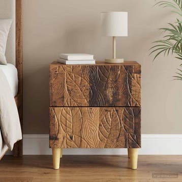 vidaXL Nachtkastje Oud hout 43 x 34,5 x 48 cm Bewerkt hout, Verzenden, Nieuw