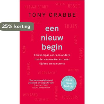 Een nieuw begin 9789024592234 Tony Crabbe, Verzenden, Gelezen, Tony Crabbe