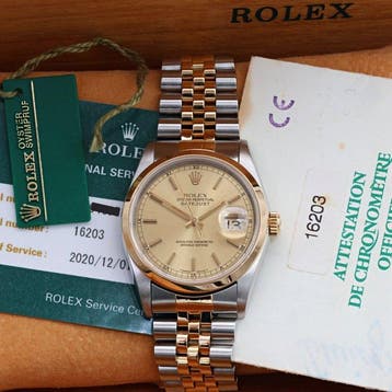Rolex - Datejust - 16203 - Heren - 1990-1999, Nieuw
