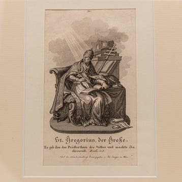 Gravure Saint Grégoire le Grand - Gravure - 1800-1850