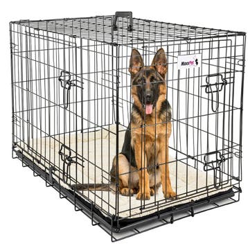 MaxxPet Hondenbench met Plaid - Zwart - Incl. Plaid - 122..., Ophalen of Verzenden, Nieuw