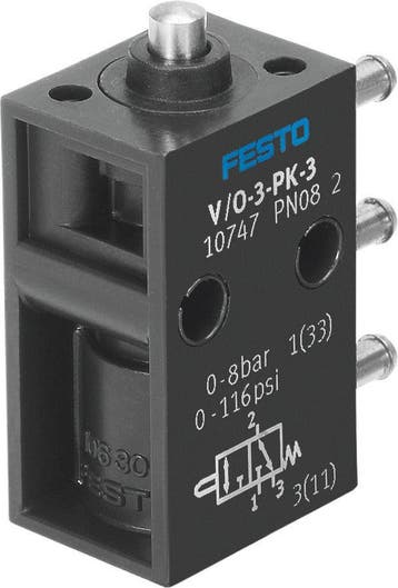 Festo 3/2 NO/NC Monostable À Tige Actionnée Valve PK-3, Bricolage & Construction, Verzenden