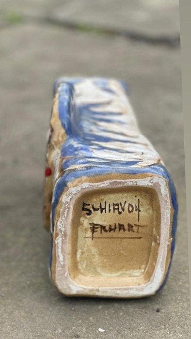 Shiavon Erhart - Vaas (2) - Keramiek, Antiek en Kunst, Antiek | Glaswerk en Kristal