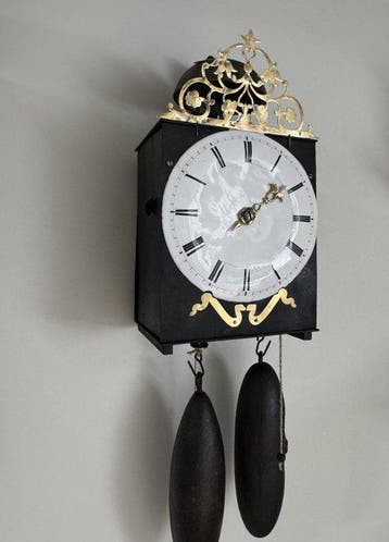 Wandklok - Staal - 1750-1800 - Vroege kleine Comtoise