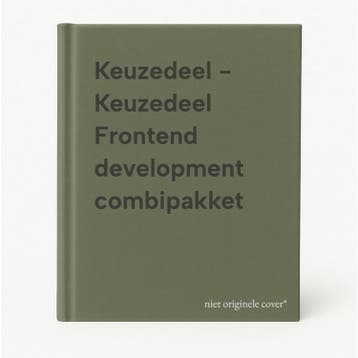 Keuzedeel - Keuzedeel Frontend development combipakket, Verzenden, Gelezen