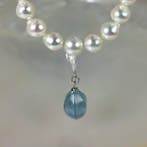 Halsketting Zilver Parel - Parel - Akoya-SSP 8×9,4MM, Nieuw