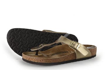 Birkenstock Slippers in maat 40 Goud, Slippers, Overige kleuren, Verzenden, Gedragen