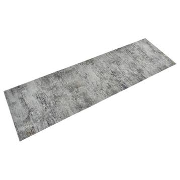 vidaXL Keukenmat wasbaar betonprint 60x180 cm fluweel, Verzenden
