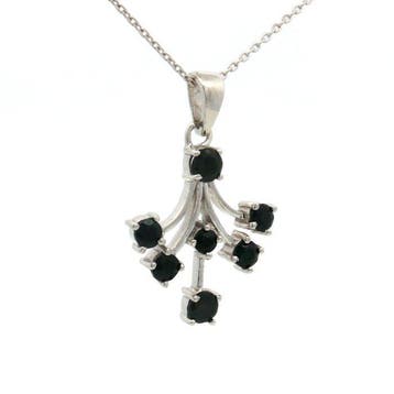Zonder minimumprijs - Hanger Zilver - 1.55ct. tw. Saffier -, Handtassen en Accessoires, Antieke sieraden