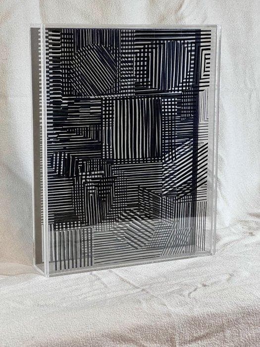 Victor Vasarely (1906-1997) - Sculpture, Tower - 30.5 cm -, Antiquités & Art, Antiquités | Autres Antiquités