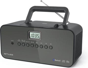 Draagbare radio/CD-speler met bluetooth Muse M-22BT -, Telecommunicatie, Zenders en Ontvangers, Verzenden, Nieuw