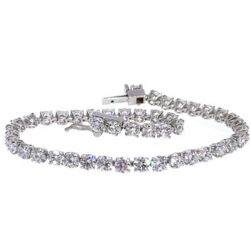 Zonder minimumprijs - Armband - 14 karaat Witgoud - 8.20ct.