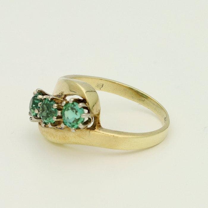 Bague - 14 carats Or jaune - 0.52ct. tw. Tourmaline, Bijoux, Sacs & Beauté, Bagues