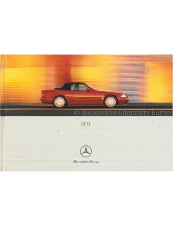 2001 MERCEDES BENZ SL KLASSE HARDCOVER BROCHURE NEDERLANDS, Nieuw