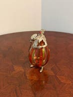 vitorio Angini - Beeldje - Clown - Muranoglas, .800 zilver, Antiek en Kunst