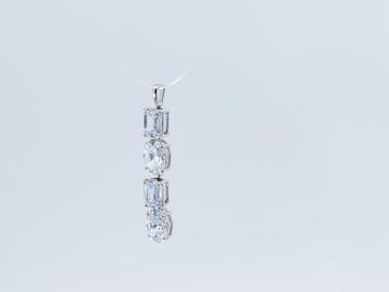 Zonder minimumprijs - Hanger - 14 karaat Witgoud - 2.64ct.