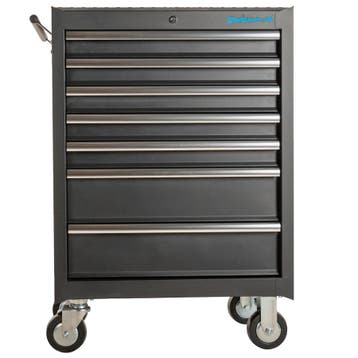 Datona Gereedschapswagen 7 lades met quick lock - mat zwart, Ophalen of Verzenden