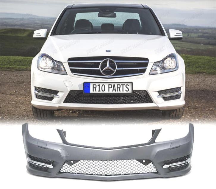 PARE CHOCS FRONTAL MERCEDES W204 07-11 LOOK AMG, Auto-onderdelen, Carrosserie, Verzenden