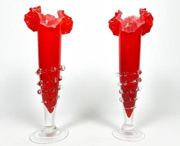 Vase (2) - Cristal - Royaume-Uni 1950