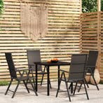 vidaXL 5-delige Tuinset zwart, Verzenden, Nieuw, Tuinset