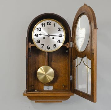 Horloge murale - Junghans - Bois, Laiton - 1920-1930 -, Antiek en Kunst